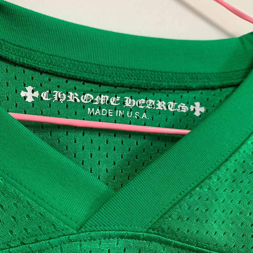 Chrome Hearts Green Short Sleeve Sports Mesh T-Shirt - Picture 3 of 8